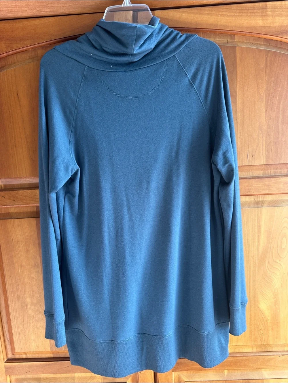 Cynthia Rowley Deep Blue Draped Cowl Neck Sweater, XL, NWT